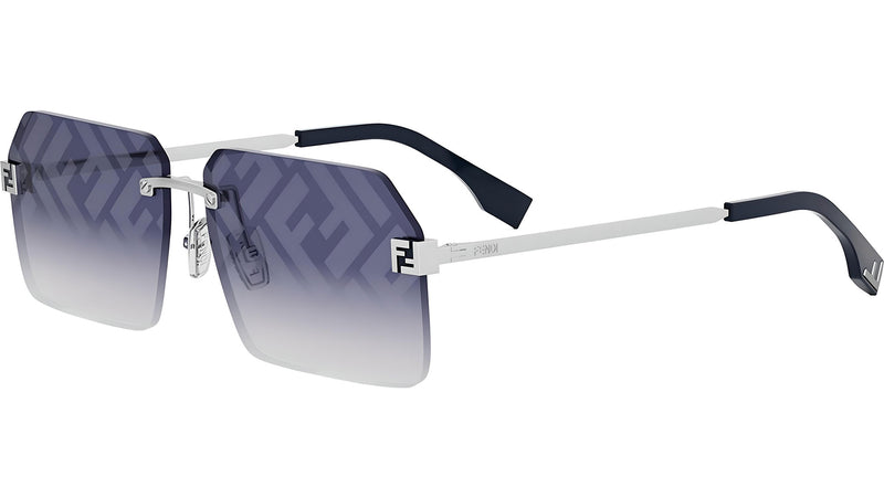 Fendi Sky Silver Rectangular Sunglasses