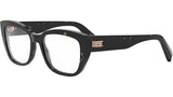 B.zero1 Black Geometric Eyeglasses