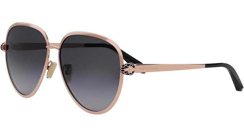 Serpenti Forever Rose Gold Pilot Sunglasses