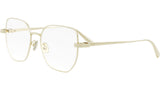 CDiorO S3F Light Gold Geometric Eyeglasses