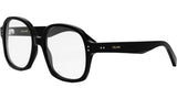 Thin Black Geometric Eyeglasses