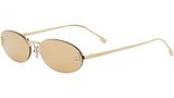 Fendi First Gold Oval Sunglasses