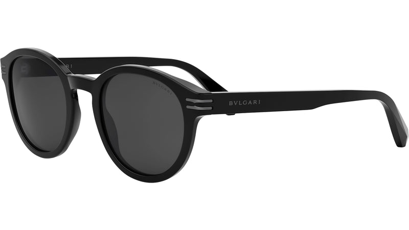 B.zero1 Black Round Sunglasses