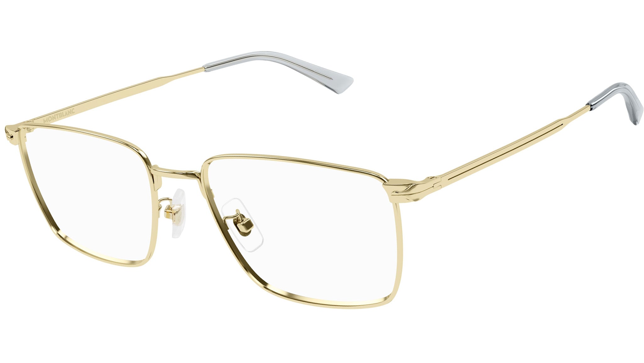 Occhiali da vista Montblanc MB0308O 004 Oro Chiaro Lucido