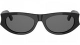DiorGlow B2I Black Oval Sunglasses