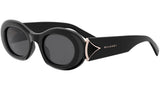 Diva’s Dream Black Oval Sunglasses