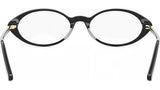 Mini CD O R8I Black Oval Eyeglasses