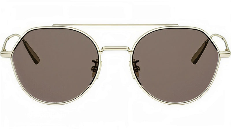DiorBlackSuit R6U Gold Geometric Sunglasses