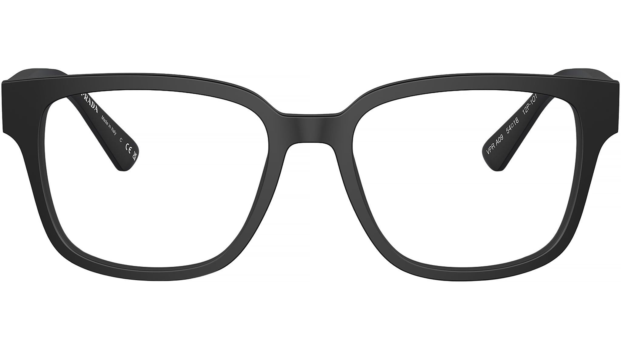 Occhiali da vista Prada PR A09V 12P1O1 Nero Opaco – Giulietti e Guerra