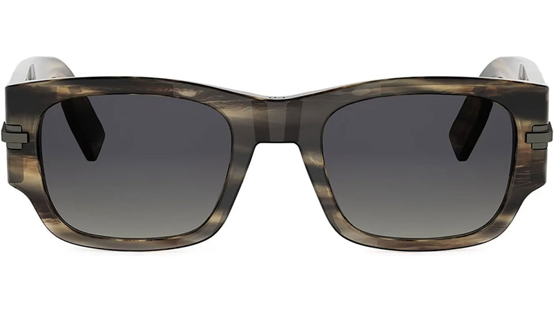 DiorBlackSuit XL S4I Havana Square Sunglasses