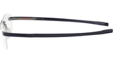 Flex Silver Rectangular Eyeglasses