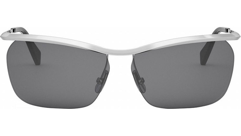 Metal Silver Geometric Sunglasses