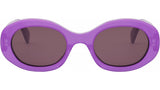 Triomphe Purple Oval Sunglasses