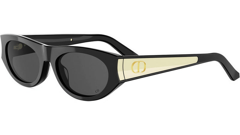 DiorGlow B2I Black Oval Sunglasses