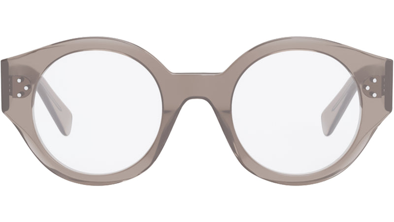 3 Dots HD Brown Round Eyeglasses