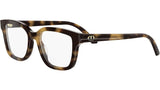 DiorGlowO S1I Havana Squared Eyeglasses