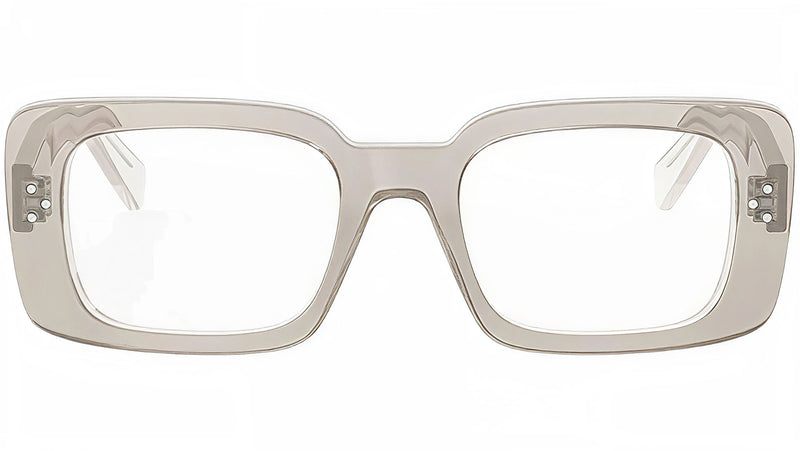 CELINE 3 Dots Brown Rectangular Eyeglasses