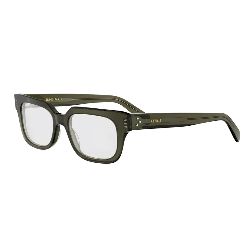 CELINE 3 Dots HD Green Rectangular Eyeglasses