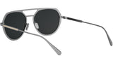 Octo Silver Geometric Sunglasses