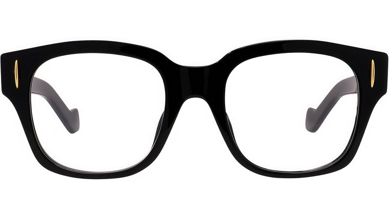 Anagram Black Geometric Eyeglasses