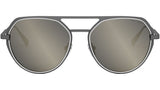 Octo Silver Geometric Sunglasses