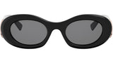 Diva’s Dream Black Oval Sunglasses