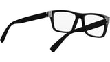 Aluminium Black Rectangular Eyeglasses