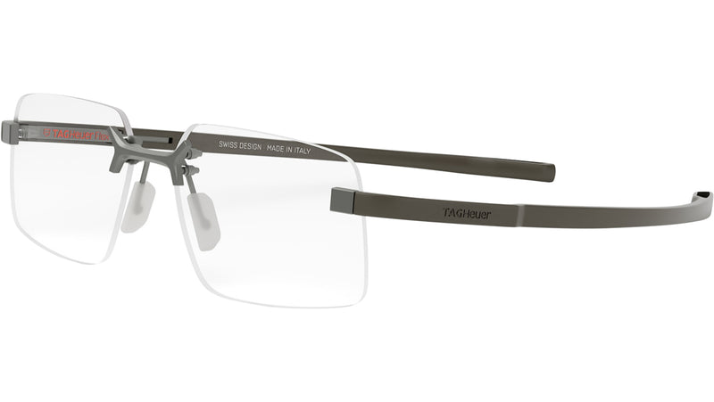Flex Silver Geometric Eyeglasses