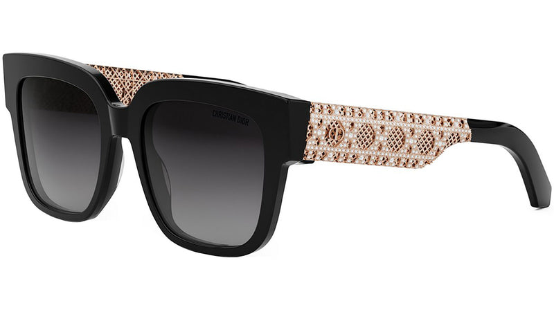 DioréSille S1I Shiny Black Butterfly Sunglasses