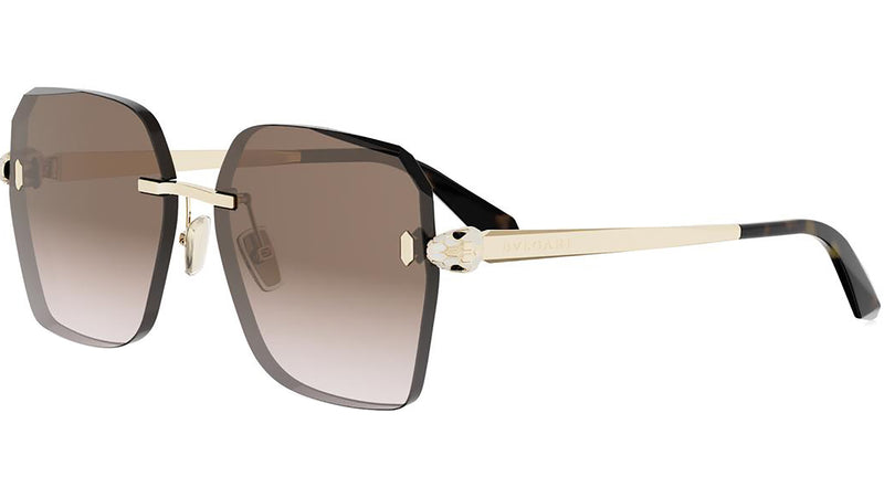 Serpenti Forever Gold Square Sunglasses
