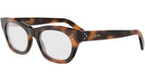 CELINE 3 Dots Tortoise Cat Eye Eyeglasses