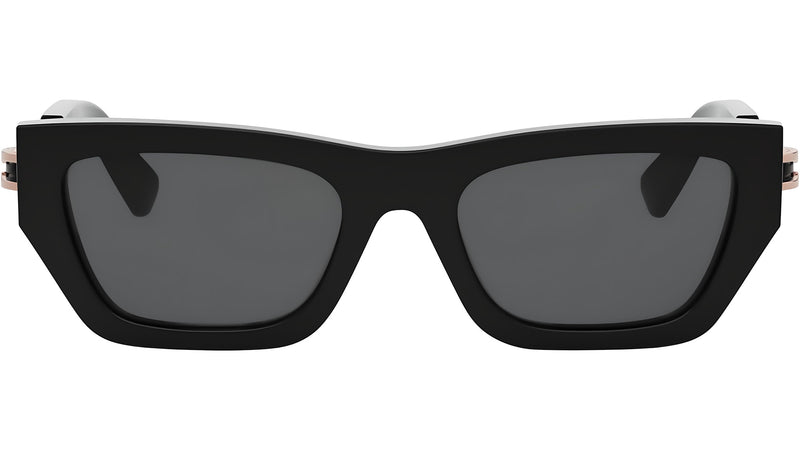 B.zero1 Black Rectangular Sunglasses