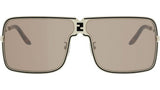 Fendiness Light Gold Mask Sunglasses