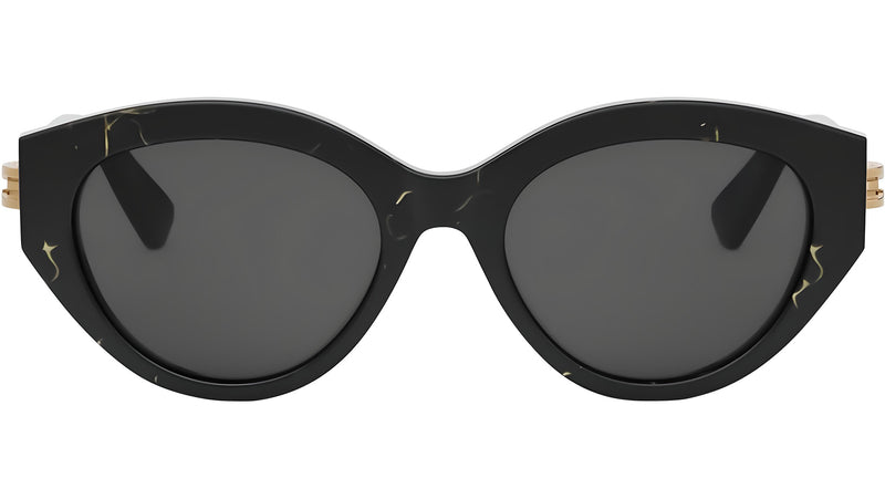 B.zero1 Black Oval Sunglasses