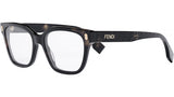 Fendi Bold Havana Square Eyeglasses