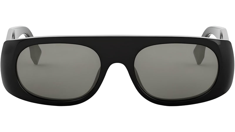 Fendi Signature Black Oval Sunglasses