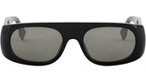 Fendi Signature Black Oval Sunglasses
