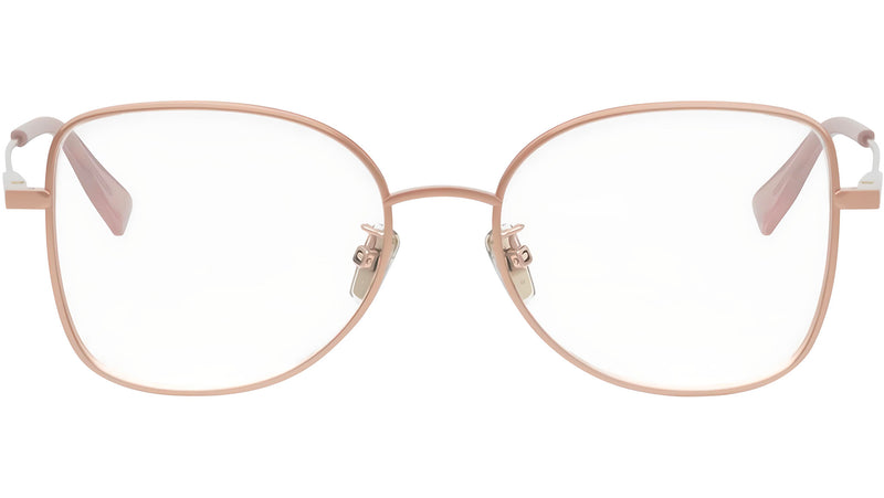 B.zero1 Rose Gold Geometric Eyeglasses