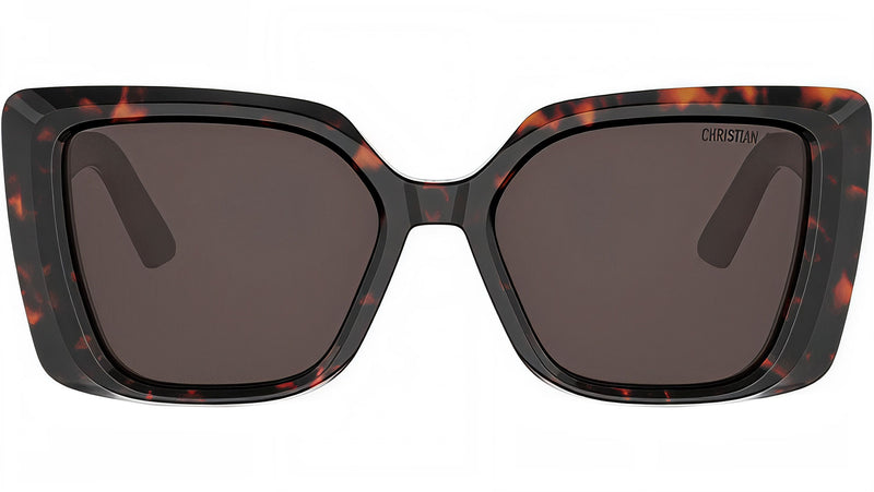 DiorMidnight S5I Shiny Havana Butterfly Sunglasses