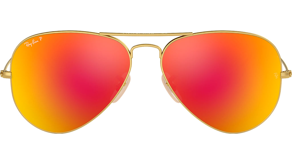 Ray Ban Aviator Occhiali Lenti Arancioni Uomo Aviator Flash  display picture 1