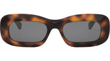 3 Dots Tortoise Rectangle Sunglasses