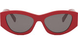 Triomphe Red Geometric Sunglasses