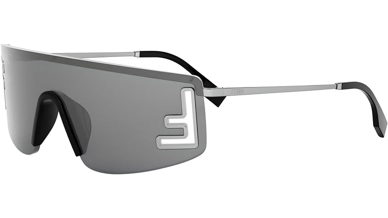 Fendi Sport Silver Rectangular Sunglasses