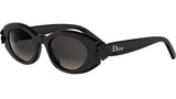Dior Clover B1I Black Oval Sunglasses