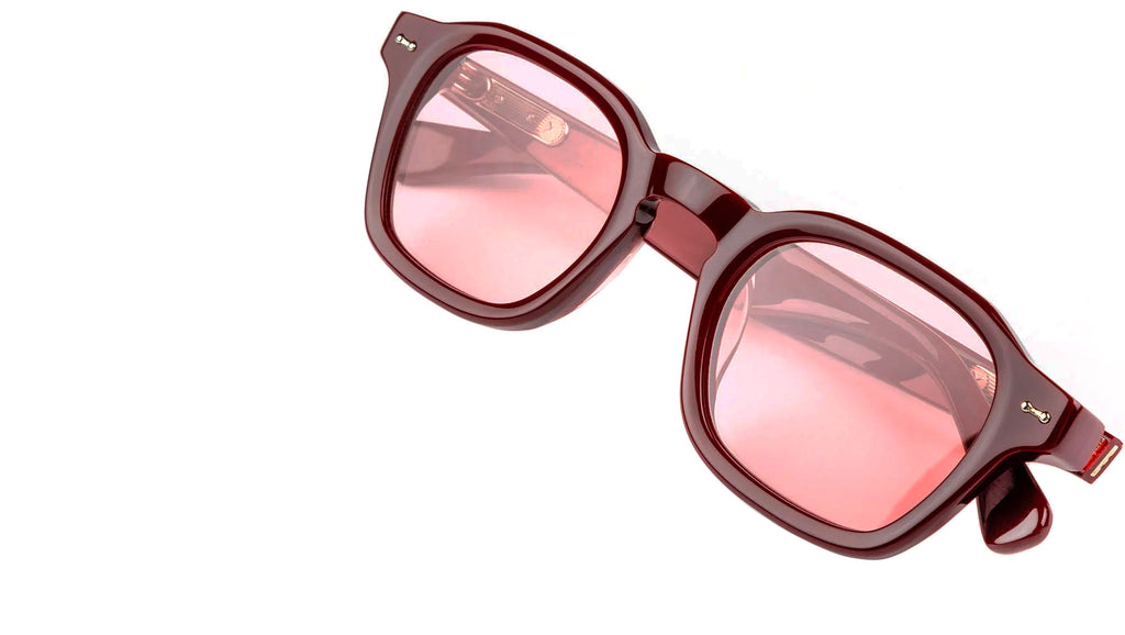 Peekaco Occhiali Da Sole Polarizzati Fit-over – UV400, Montatura TR90 Rosso Vinaccia/Lenti Marroni