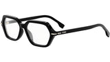 FF Diamonds Black Geometric Eyeglasses
