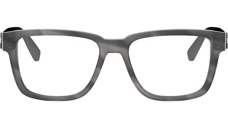Bvlgari Aluminium Grey Square Eyeglasses
