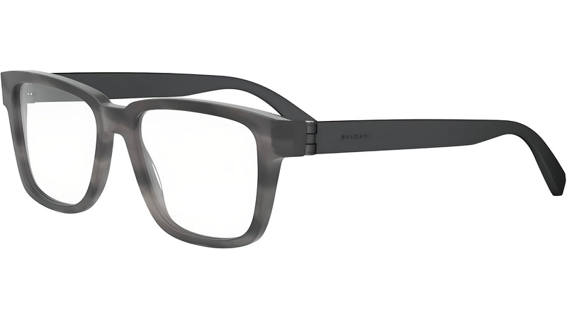 Bvlgari Aluminium Grey Square Eyeglasses
