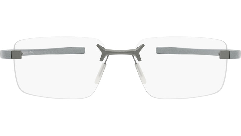 Flex Silver Rectangular Eyeglasses