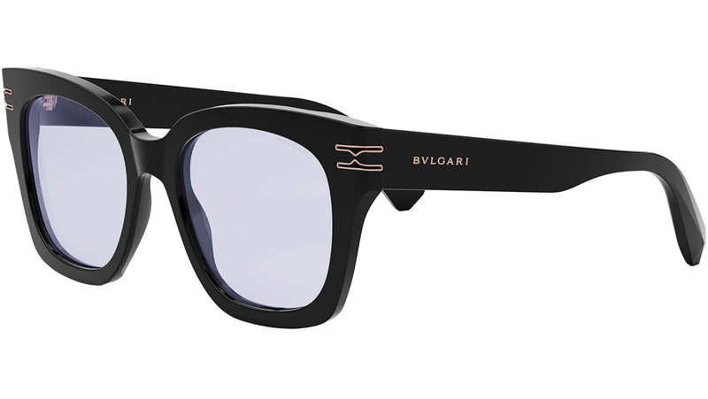 B.zero1 Black Geometric Eyeglasses